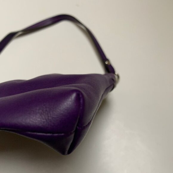 Vintage Coach Purple Leather Wristlet - Picture 2 of 6